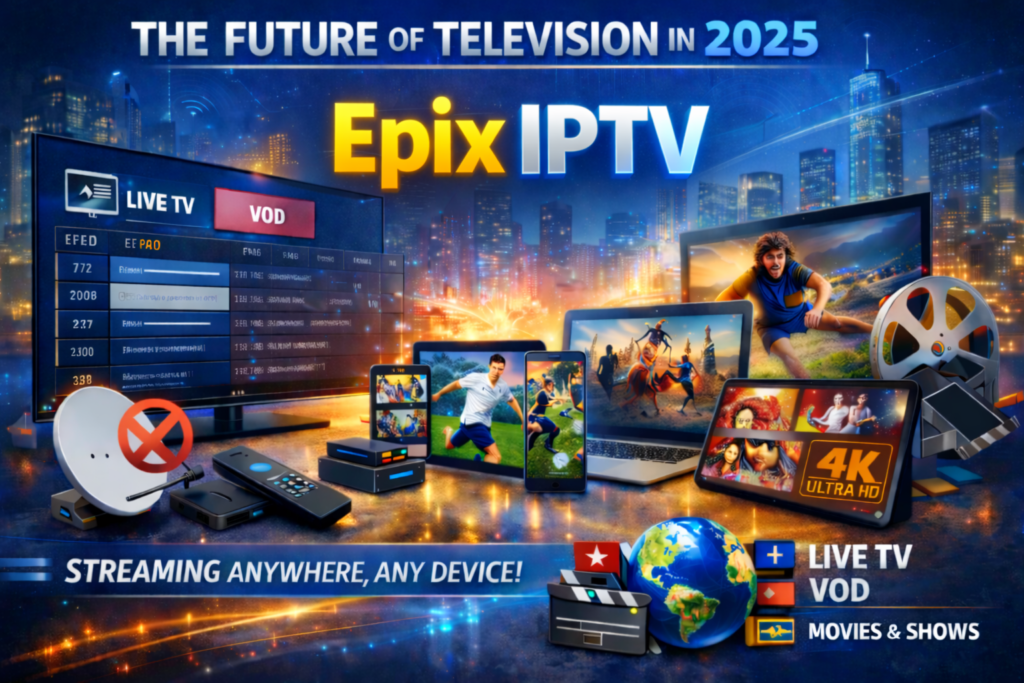 The Ultimate Guide to Epix IPTV covering features setup benefits and streaming services on smart devices.